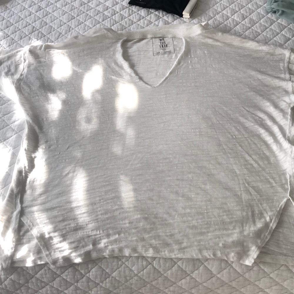 Brand never worn free people white shirt!